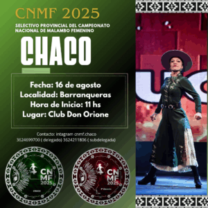 Selectivo provincial Chaco del Campeonato Nacional de Malambo Femenino